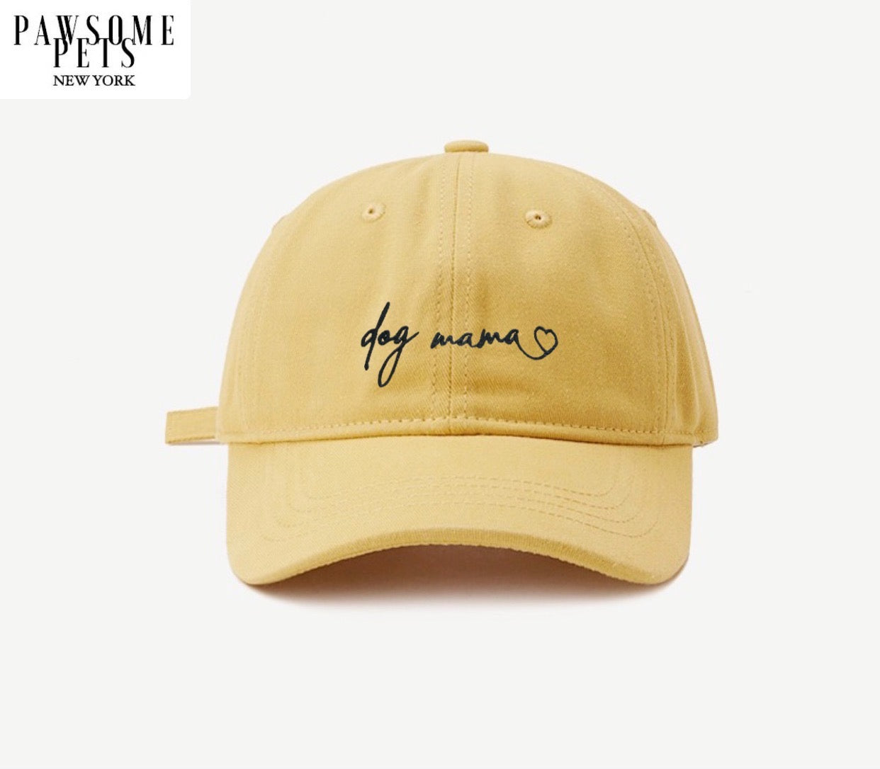 DOG MOM HAT - YELLOW